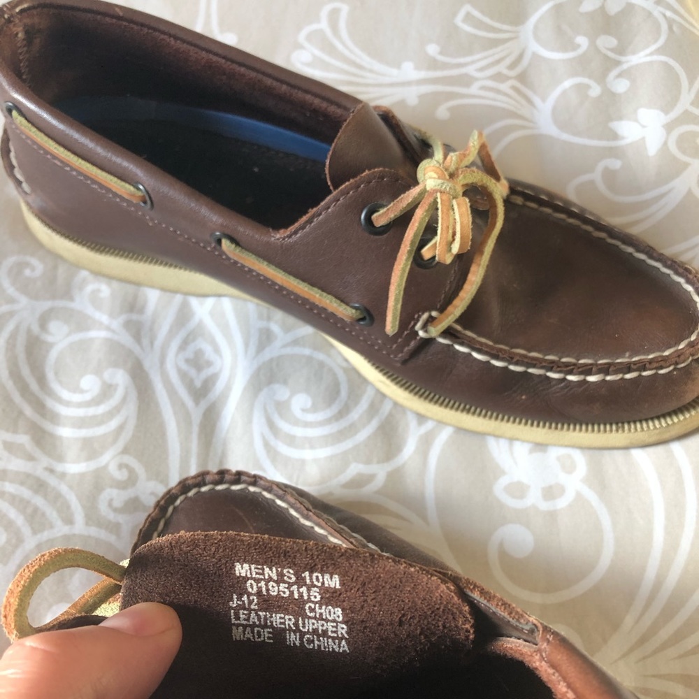 Sperry Top Siders deck shoes.